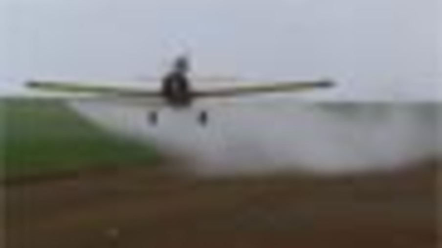 Aviação agrícola combate pragas