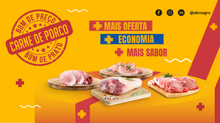 ABCS dissemina campanha para promover cortes suínos mais baratos e populares em todo Brasil