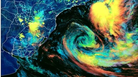 Raro ciclone Akará, mantém temporais no Brasil; veja a previsão