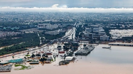 Portos do Rio Grande do Sul suspendem operações devido a inundações