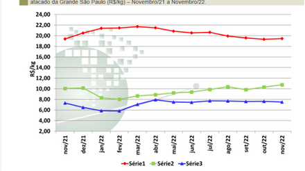 Carcaça especial suína esteve 3,24 Reais/kg acima do valor do frango inteiro em novembro