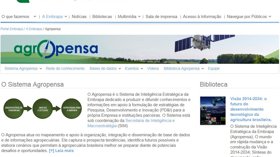 Embrapa lança base de dados com informações sobre agropecuária nacional