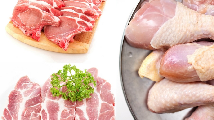 Carnes suína e frango somam queda na variação de preços no acumulado de 2017