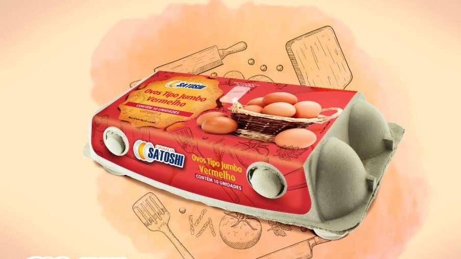Granja Satoshi lança novo design de embalagem para ovos
