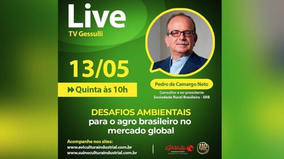 Live: Desafios ambientais para o agro brasileiro no mercado global, com consultor Pedro de Camargo Neto