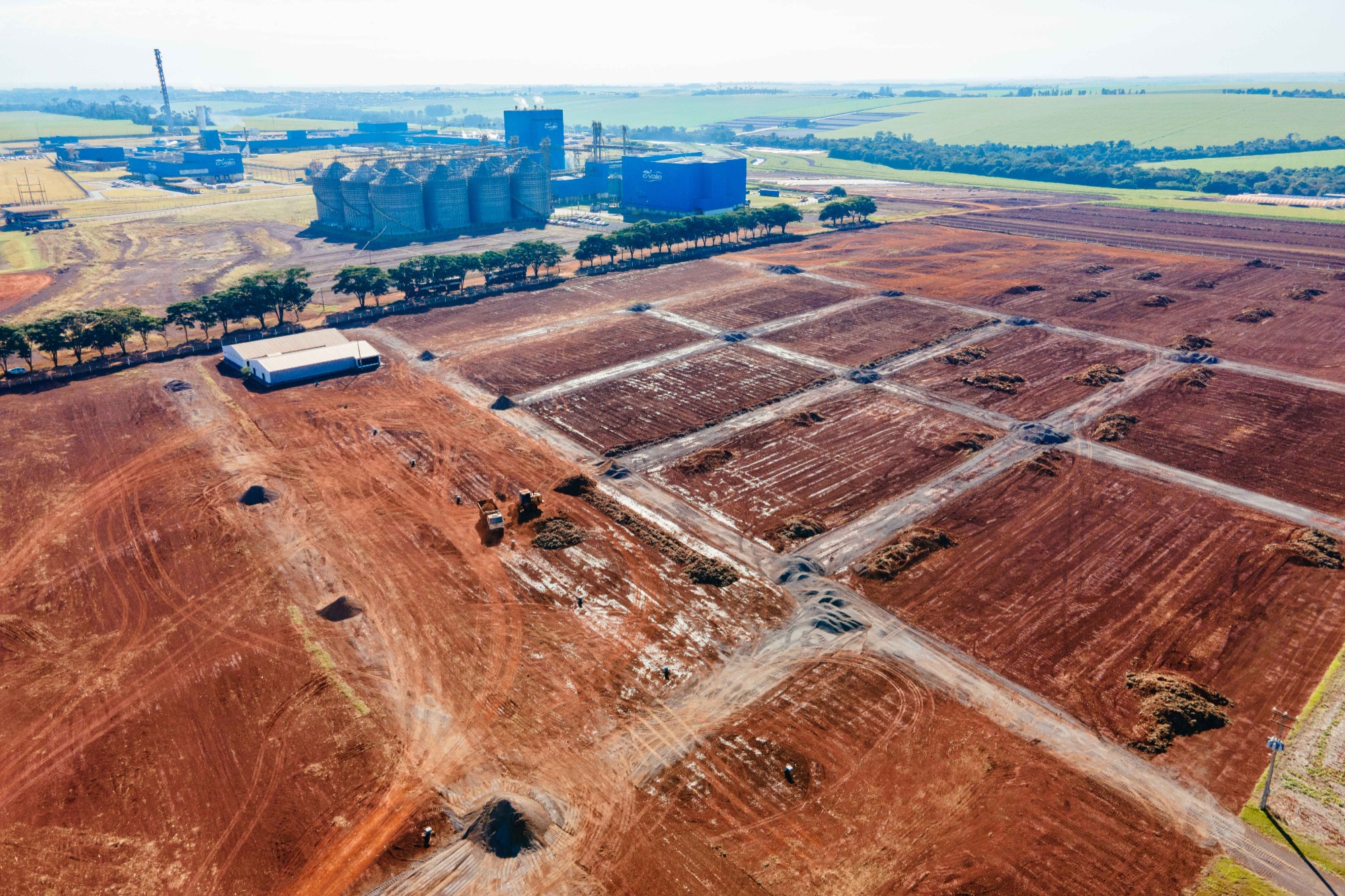 Iniciam obras da esmagadora de soja da C.Vale