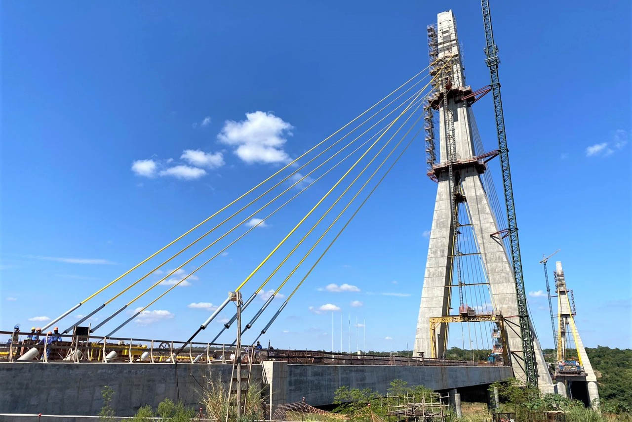 Ponte da Integração Brasil – Paraguai 76% – Curitiba, 08/02/2022 Ponte da Integração Brasil – Paraguai 76% – Curitiba, 08/02/2022