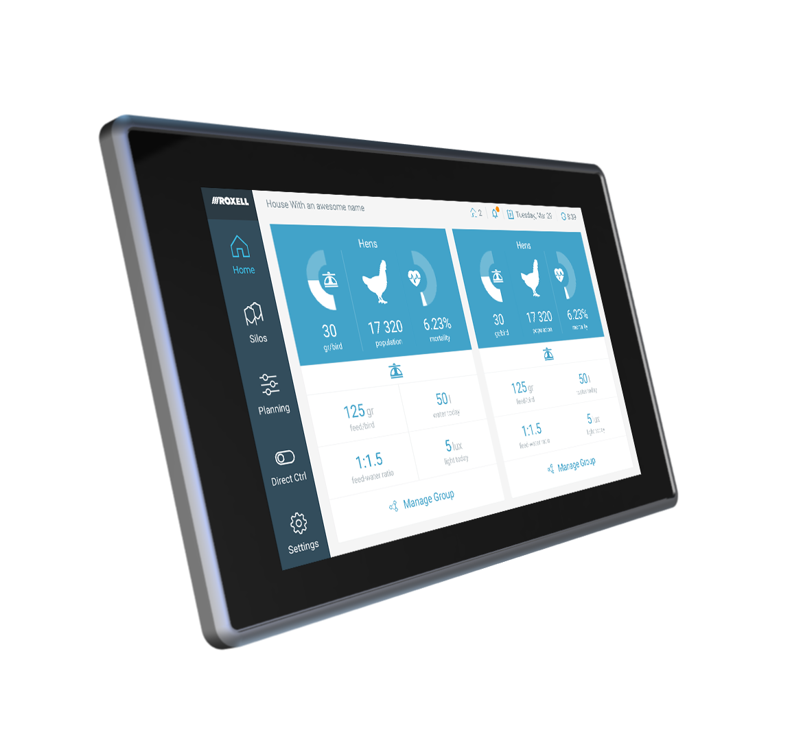 Sistema de automatização monitora processo de alimentação e bebida no galpão