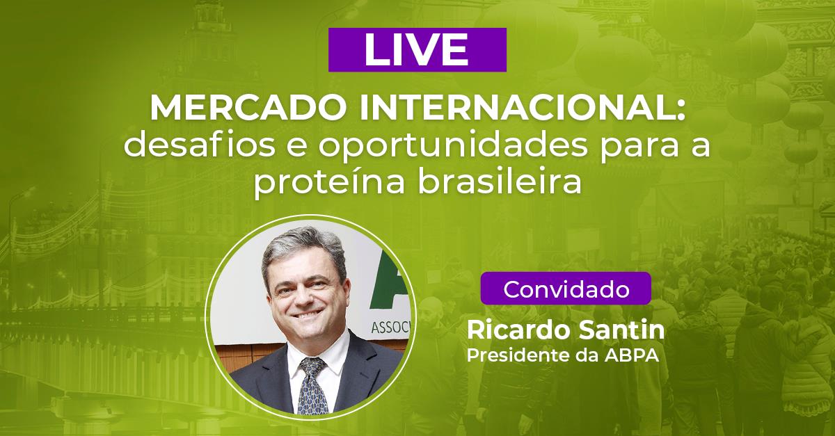 HOJE: Presidente da ABPA debate o mercado internacional de proteína animal em live na TV Gessulli HOJE: Presidente da ABPA debate o mercado internacional de proteína animal em live na TV Gessulli