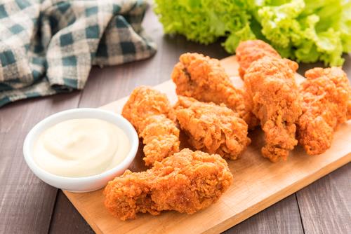 Coxinha de asa assada crocante