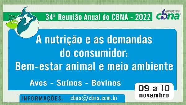 34ª Reunião Anual - aves, suínos e bovinos do CBNA