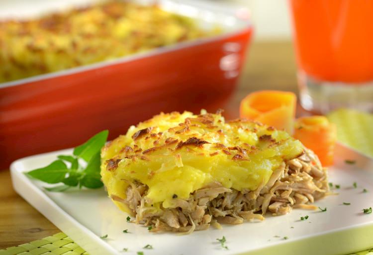 Escondidinho de alcatra suína