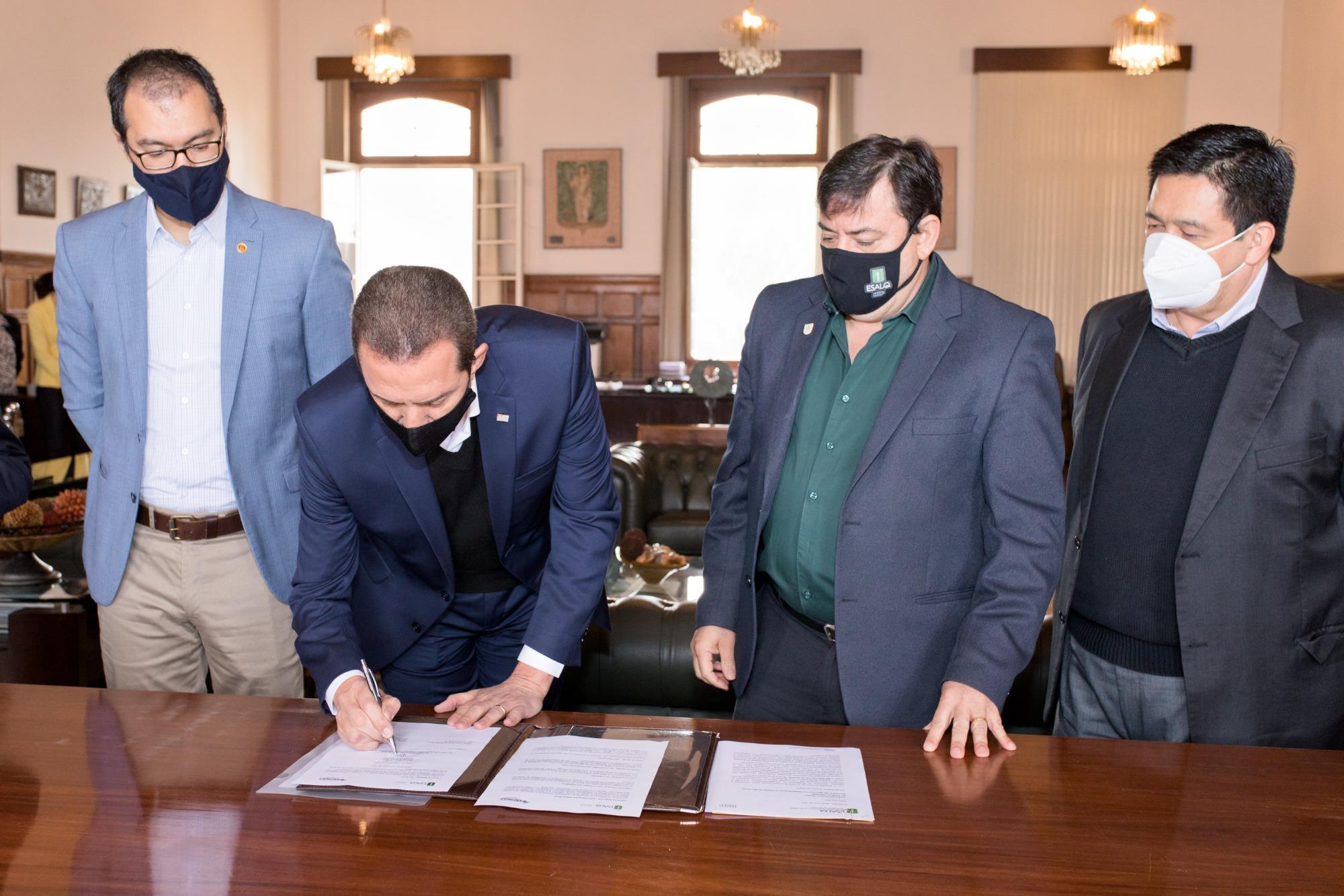 Esalq recebeu Secretário Estadual de Agricultura