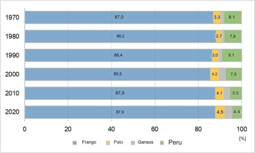 Dinâmica notável da indústria avícola global e seu crescimento econômico dos últimos 50 anos