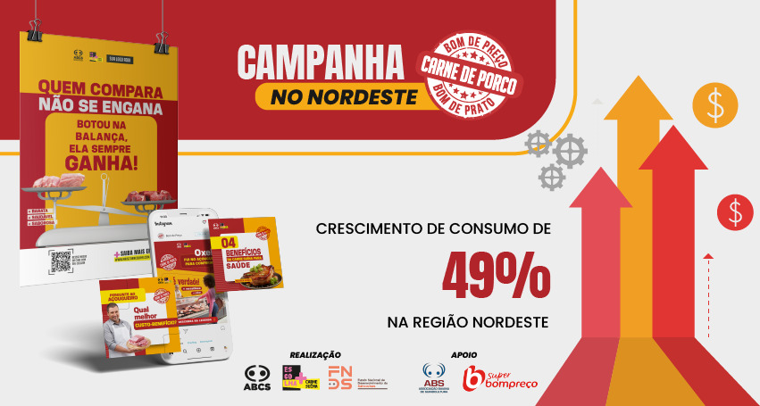 ABCS cria movimento e amplia consumo da carne suína no Nordeste com crescimento de até 49%
