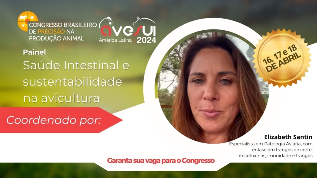 Conceito dos holobiontes será pauta de Elizabeth Santin no Congresso Brasileiro de Precisão na Produção Animal Conceito dos holobiontes será pauta de Elizabeth Santin no Congresso Brasileiro de Precisão na Produção Animal