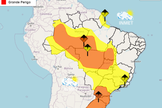 Previsão do Tempo: temperaturas em elevação no Sul do Brasil