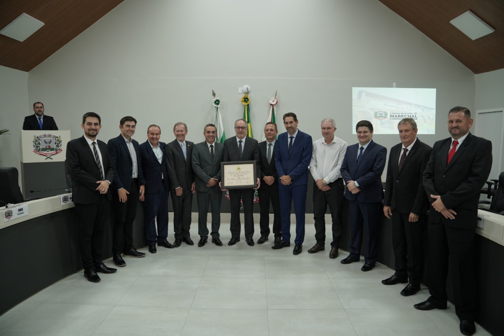 Presidente da Frimesa recebe título de “Cidadão Honorário de Marechal Cândido Rondon”