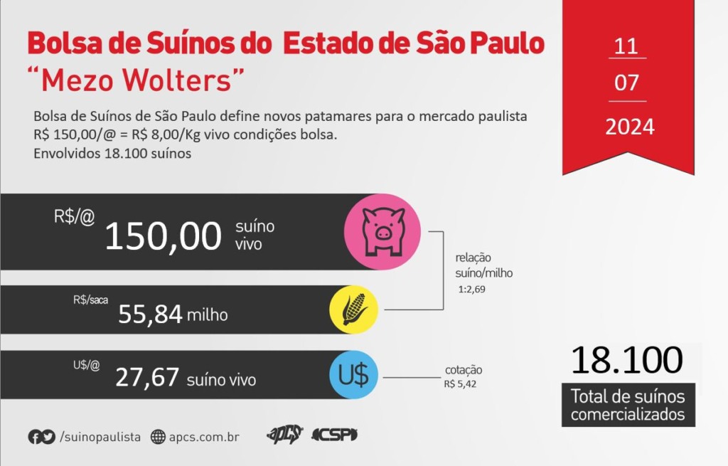 Balanço da semana: valorização do suíno vivo dá poder de compra e uniformiza preços