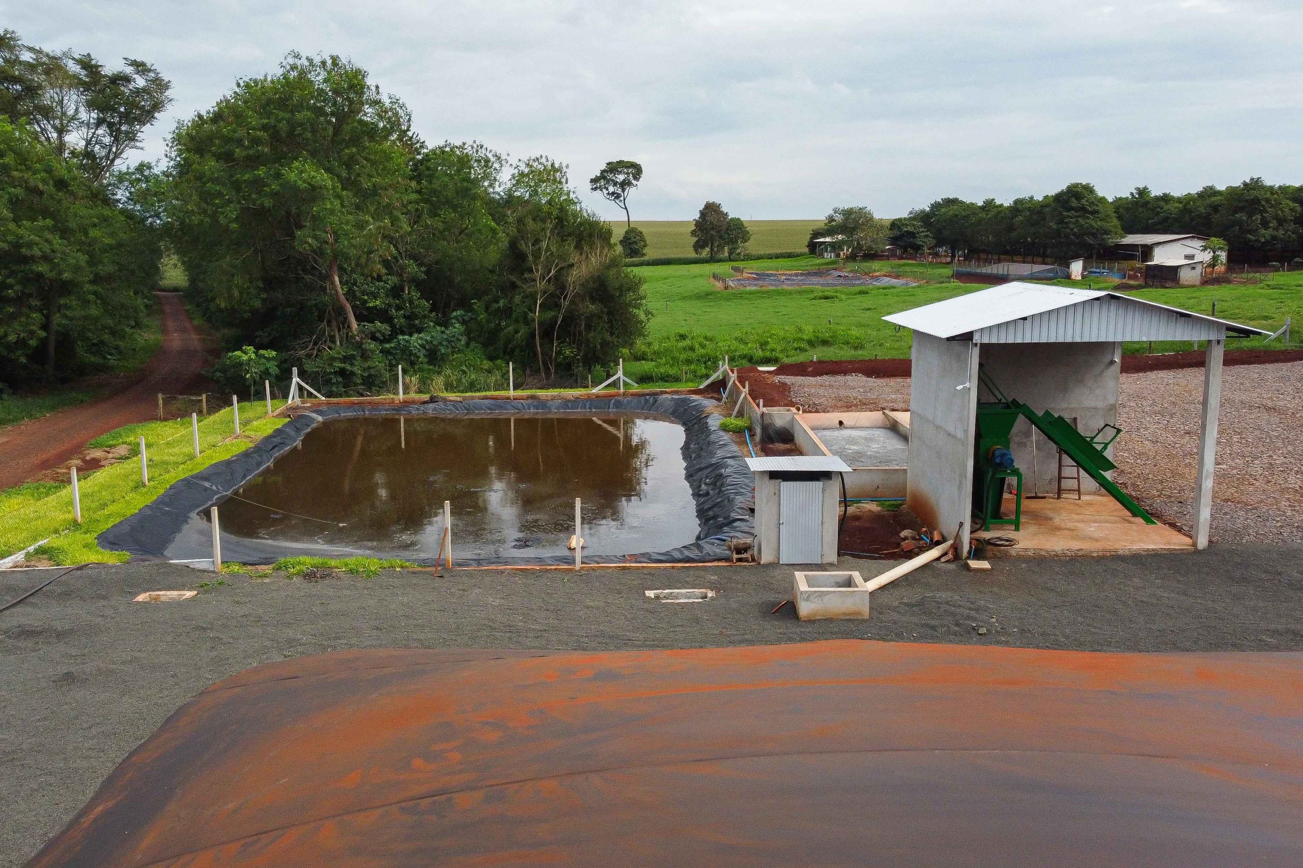Itaipulândia, 16 de maio de 2024 - Usina de BioGás - produção de energia gerada a partir, neste caso, dos dejetos de suínos -, em Itaipulândia, região oeste do Paraná.