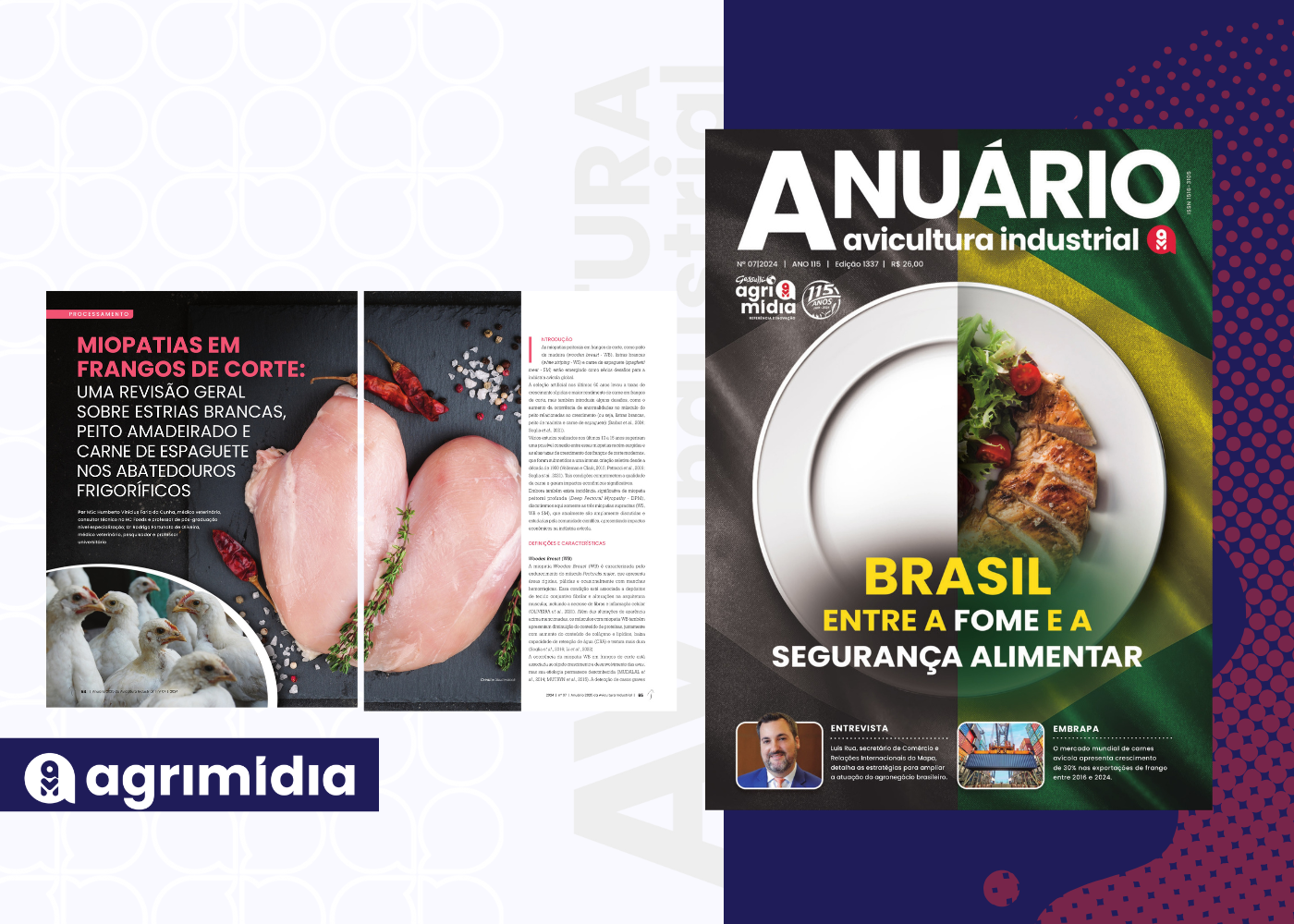 Anuário Avicultura Industrial - Miopatias em Frangos de Corte: uma revisão geral sobre estrias brancas, peito madeira e peito espaguete nos abatedouros frigoríficos Anuário Avicultura Industrial - Miopatias em Frangos de Corte: uma revisão geral sobre estrias brancas, peito madeira e peito espaguete nos abatedouros frigoríficos