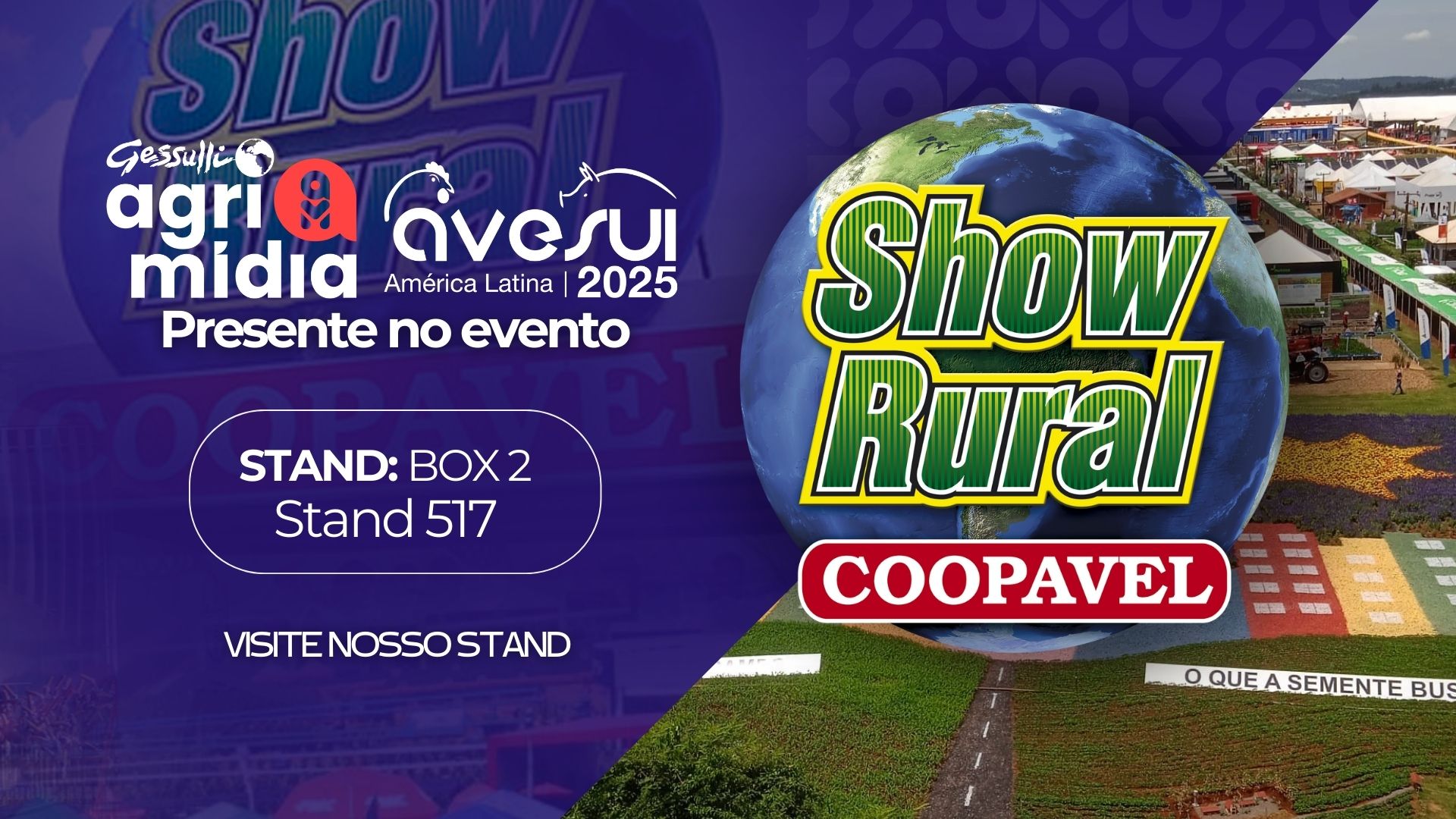 Gessulli Agrimídia leva novidades da AveSui ao Show Rural Coopavel 2025