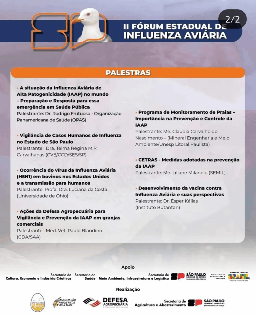 II Fórum Estadual de Influenza Aviária