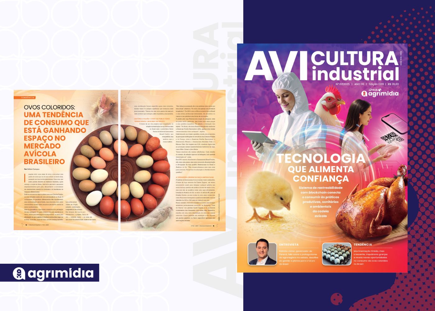 Ovos coloridos: uma tendência de consumo que está ganhando espaço no mercado avícola brasileiro