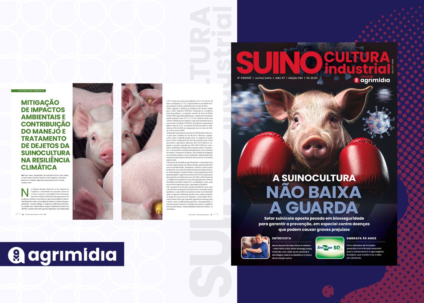 Contribuição do manejo e tratamento de dejetos na Suinocultura Industrial de Julho