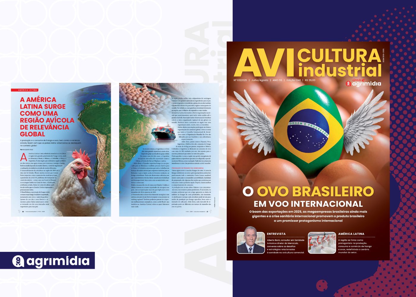 A América Latina surge como uma região avícola de relevância global na Avicultura Industrial de Julho