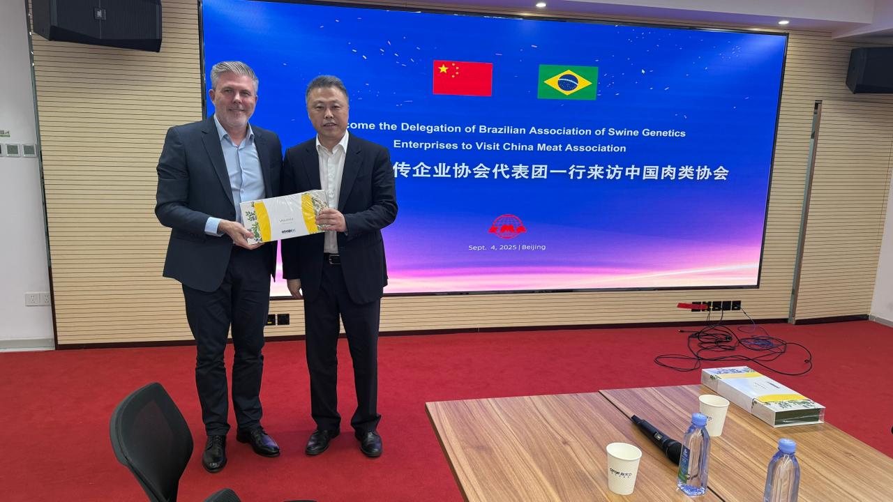 ABEGS fortalece presença internacional da genética suína brasileira em missão oficial na China ABEGS fortalece presença internacional da genética suína brasileira em missão oficial na China