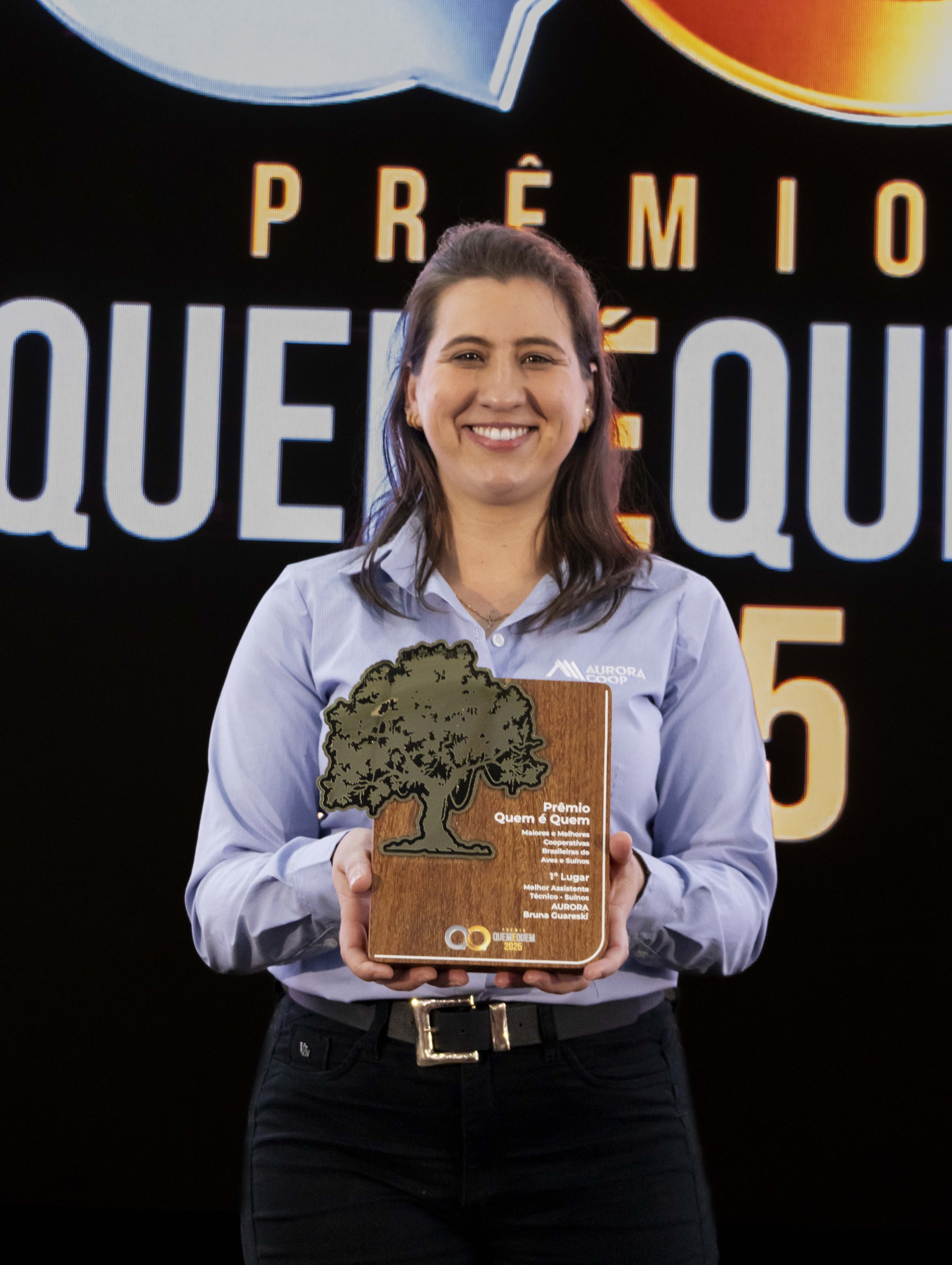 A categoria "Melhor Assistente Técnico - Suínos" destaca excelência técnica no Prêmio Quem é Quem 2025 com Aurora Coop em primeiro lugar