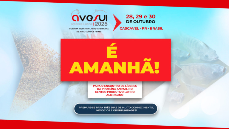 Tudo pronto para a AveSui 2025: feira começa amanhã em Cascavel (PR) com três dias de programação intensa e muito networking Tudo pronto para a AveSui 2025: feira começa amanhã em Cascavel (PR) com três dias de programação intensa e muito networking