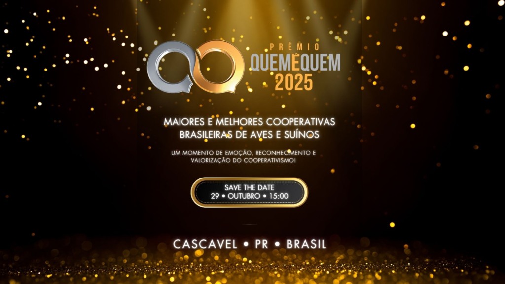 Hoje é dia de celebrar o cooperativismo: Prêmio Quem é Quem 2025 será entregue às 15h durante a AveSui, em Cascavel (PR) Hoje é dia de celebrar o cooperativismo: Prêmio Quem é Quem 2025 será entregue às 15h durante a AveSui, em Cascavel (PR)