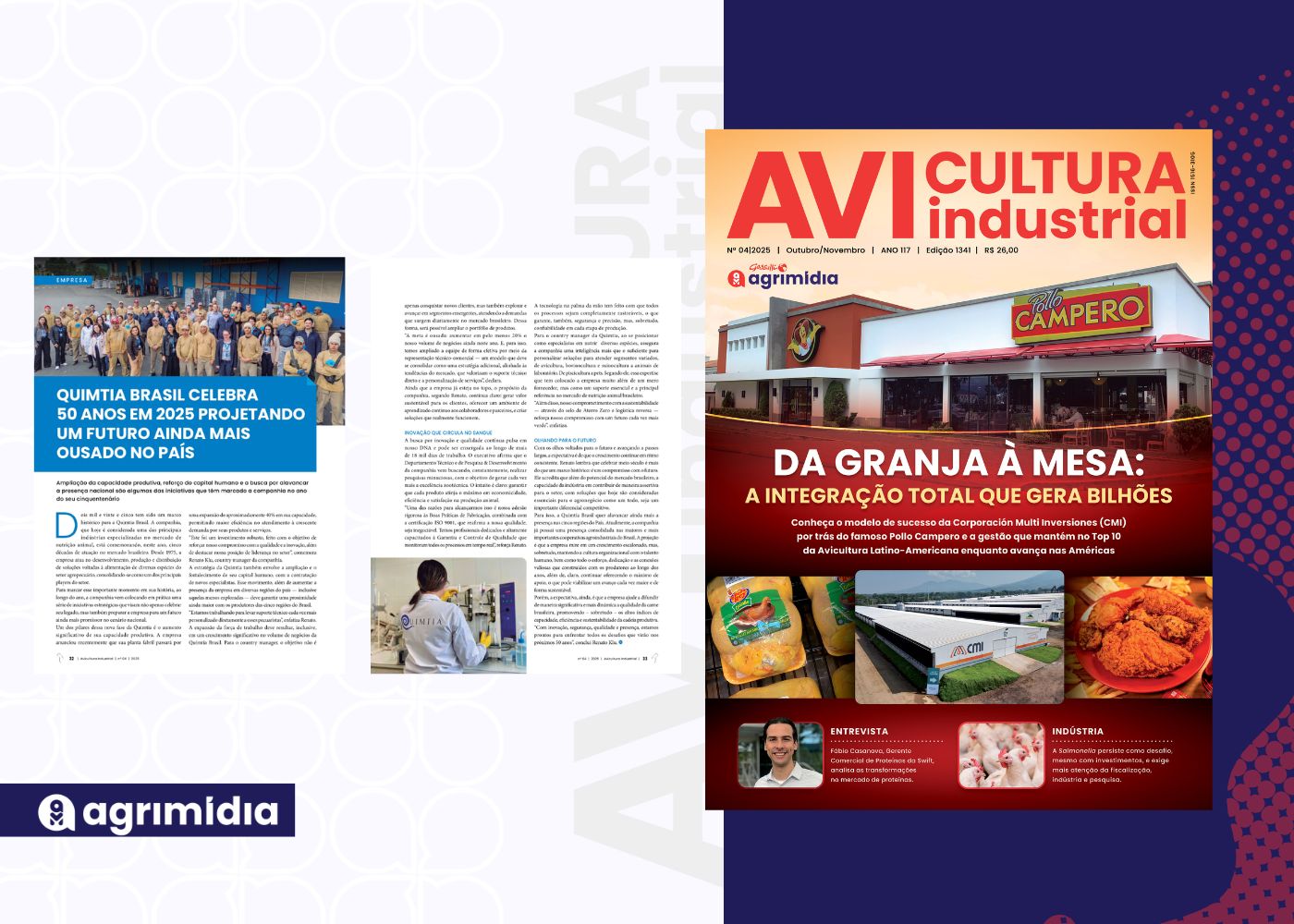 Quimtia Brasil celebra 50 anos em 2025 projetando um futuro ainda mais ousado no país na Avicultura Industrial de Outubro Quimtia Brasil celebra 50 anos em 2025 projetando um futuro ainda mais ousado no país na Avicultura Industrial de Outubro