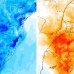 Frente fria derruba temperaturas no Sul, provoca geada e dá lugar a nova onda de calor Frente fria derruba temperaturas no Sul, provoca geada e dá lugar a nova onda de calor