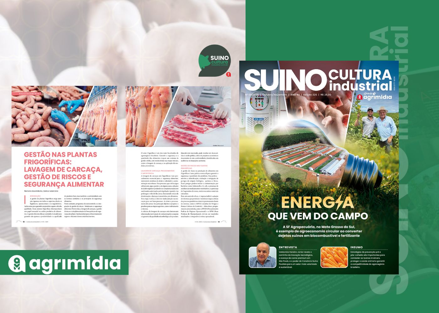 Gestão em Plantas Frigoríficas e Segurança Alimentar na Suinocultura Industrial de Novembro