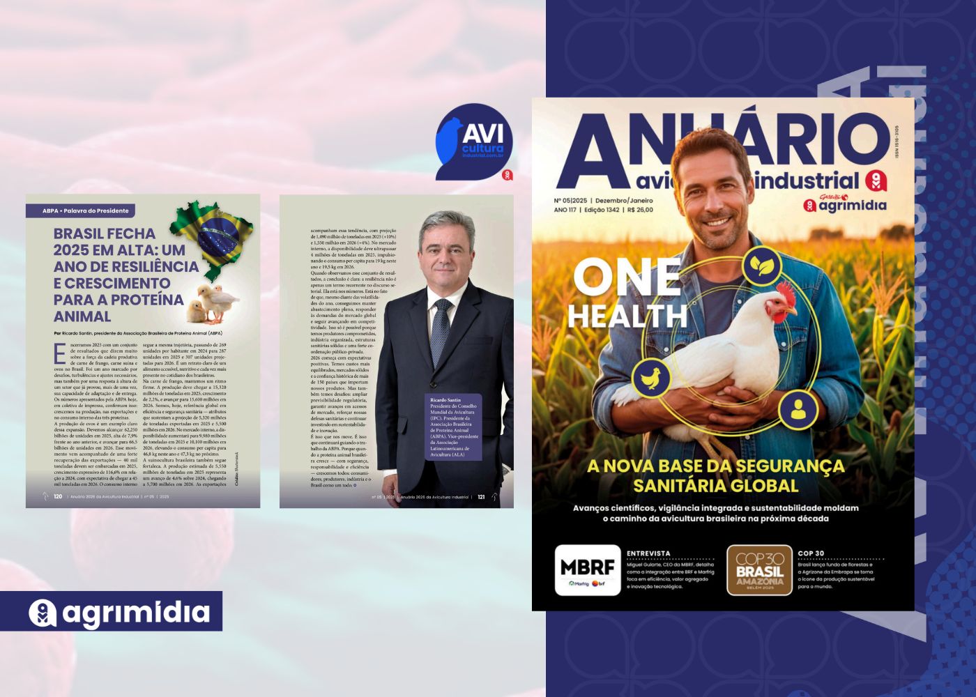 Brasil fecha 2025 em alta: resiliência e crescimento da proteína animal no Anuário Avicultura Industrial Brasil fecha 2025 em alta: resiliência e crescimento da proteína animal no Anuário Avicultura Industrial