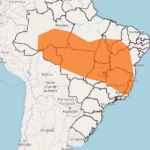 Inmet emite alerta laranja para chuvas intensas no Centro-Norte; ZCAS eleva risco de alagamentos e ventos fortes