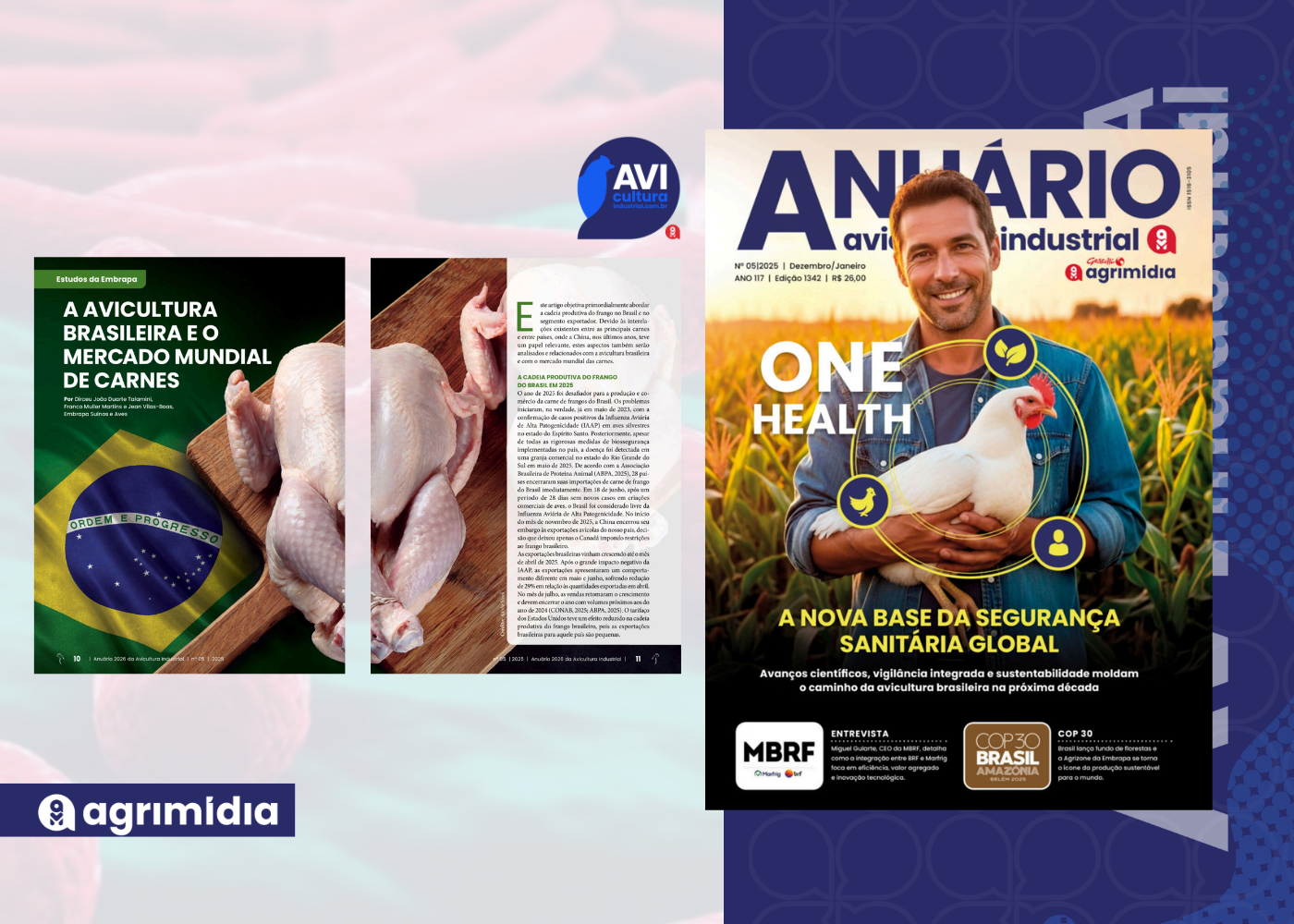 Brasil consolida liderança global e amplia protagonismo no mercado mundial de carnes no anuário Avicultura Industrial Brasil consolida liderança global e amplia protagonismo no mercado mundial de carnes no anuário Avicultura Industrial