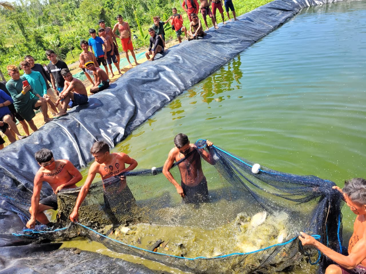 Governo Federal entrega tanques de piscicultura à comunidade Yanomami e fortalece segurança alimentar em Roraima